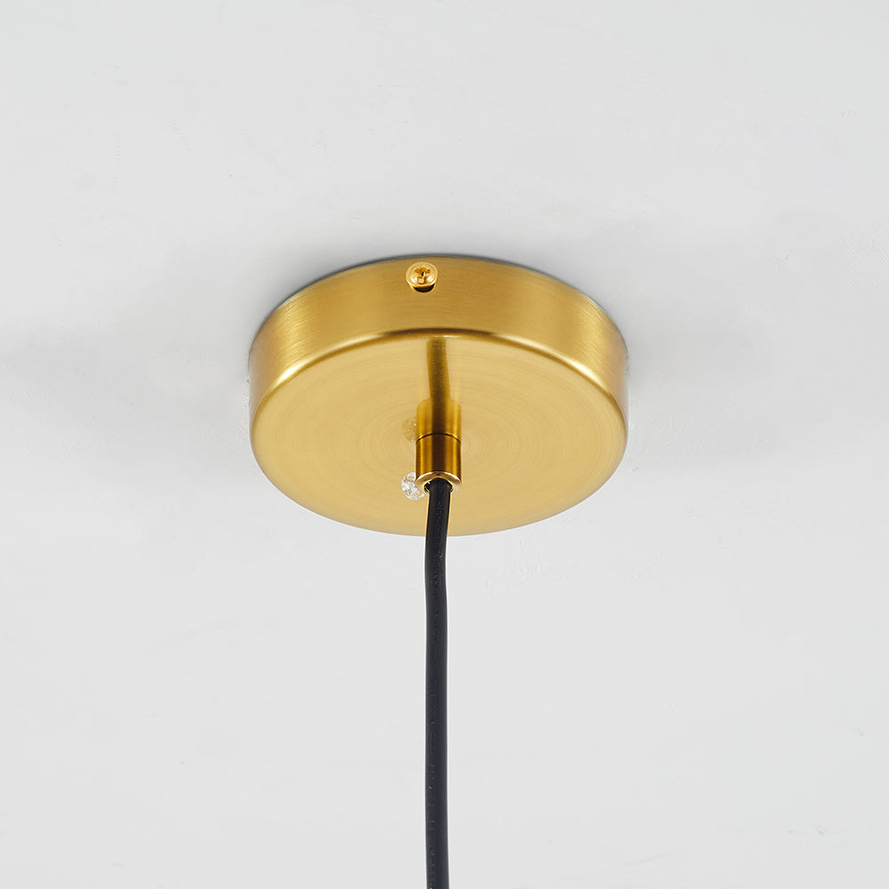 Hailie Modene Bol LED Hanglamp Metaal/Glas Helder/Amber Slaap/Eet/Woonkamer