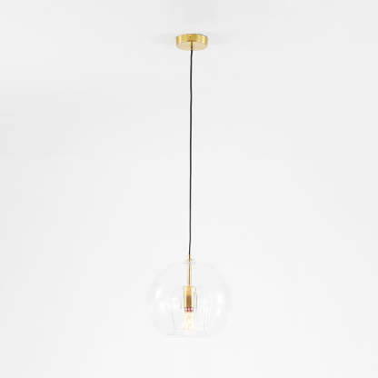 Hailie Modene Bol LED Hanglamp Metaal/Glas Helder/Amber Slaap/Eet/Woonkamer