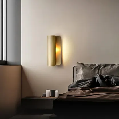 Orr Minimalism Metal Brass Wall Lamp Dining Room Bedroom