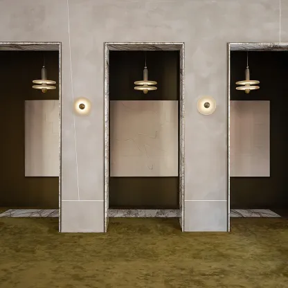 Jade Modern Komeet Ronde Metaal Albast Hanglampen Eetkamer Badkamer