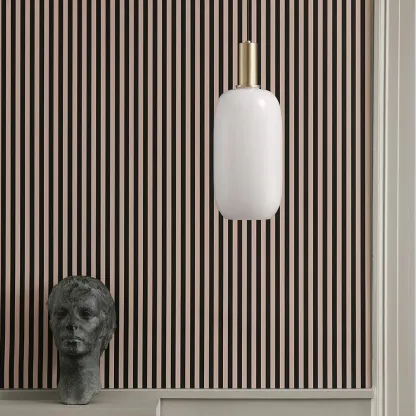 Hailie Minimalism Brass Glass Pendant Light Bedroom  Dining Room