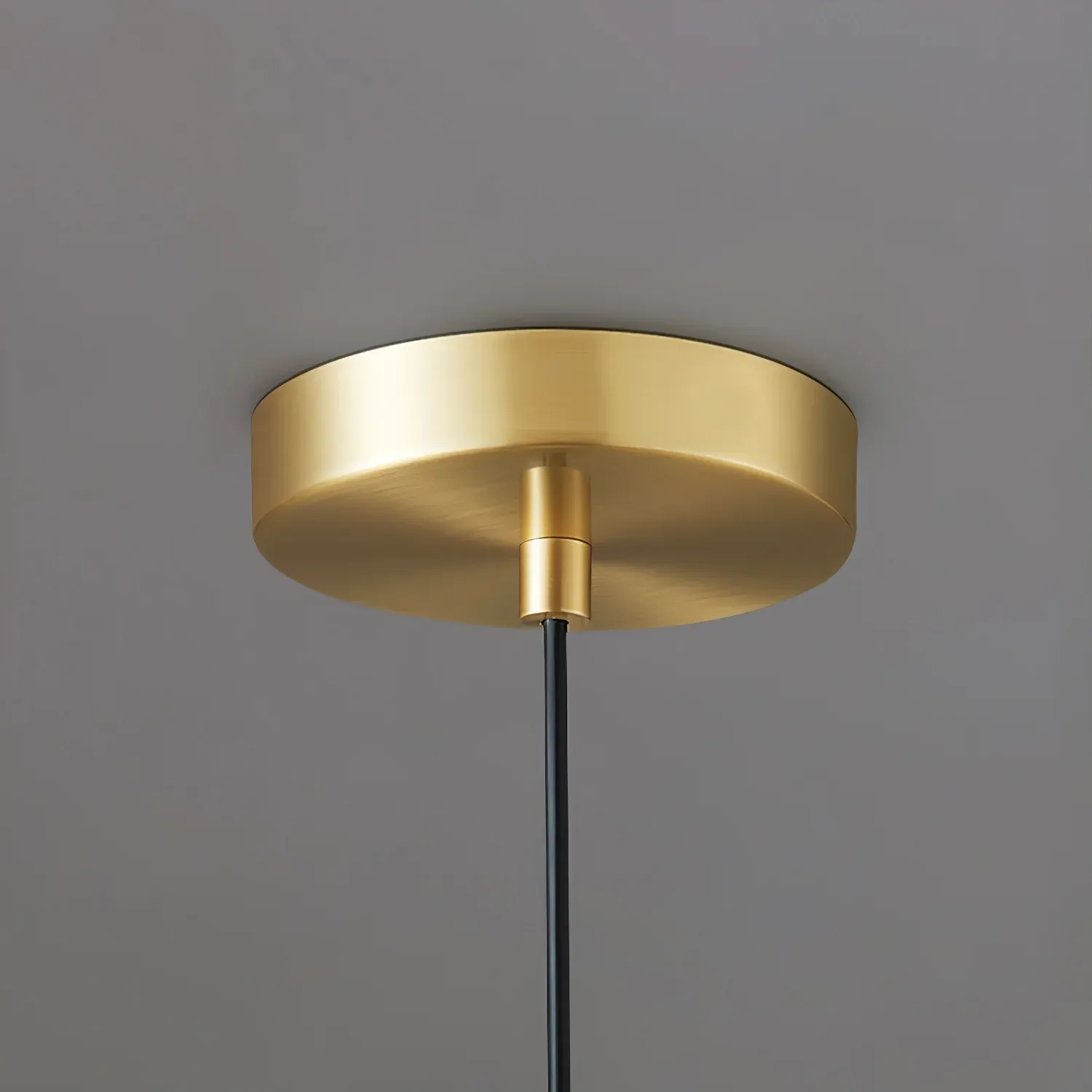 Hailie Minimalism Brass Glass Pendant Light Bedroom  Dining Room