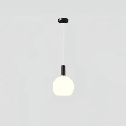 Hailie Minimalism Brass Glass Pendant Light Bedroom  Dining Room
