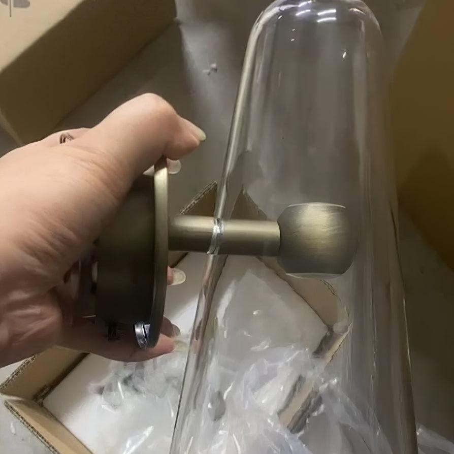 Blair Scandinavische Moderne Wandlamp Glas/Metaal Woonkamer