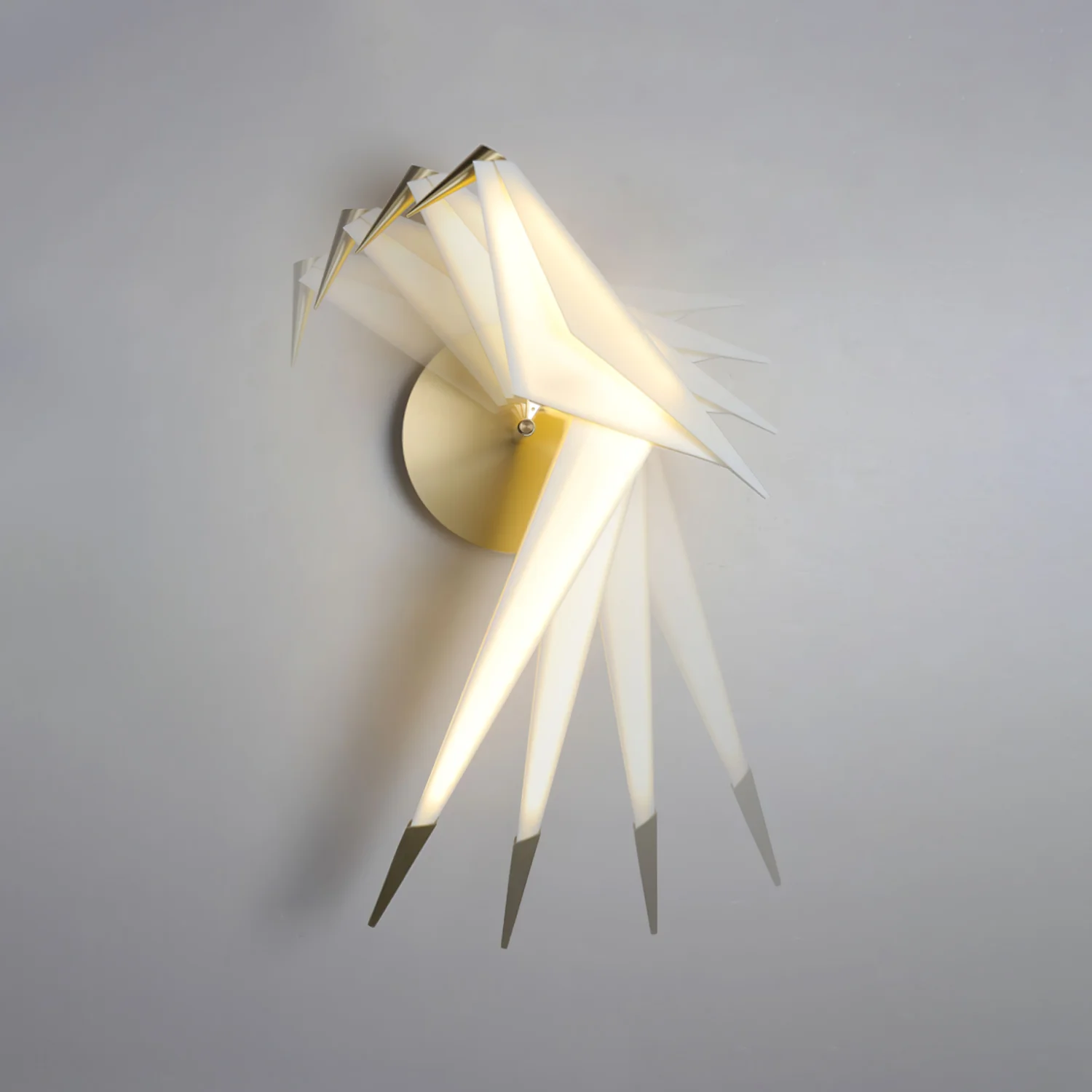 Orr Modern Unusual Bird PC Metal Wall Light Bedroom Study Living Room