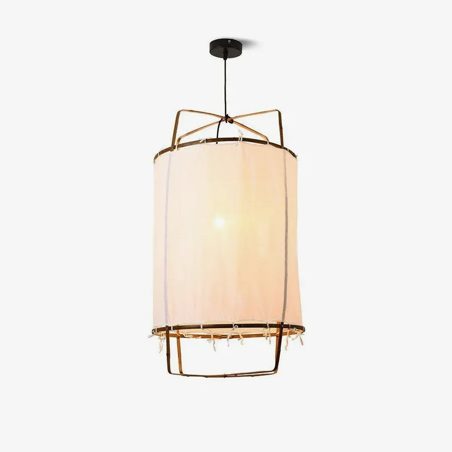 Ozawa Modern Cottage Fabric Pendant Light Shades Living Dining Room Bedroom