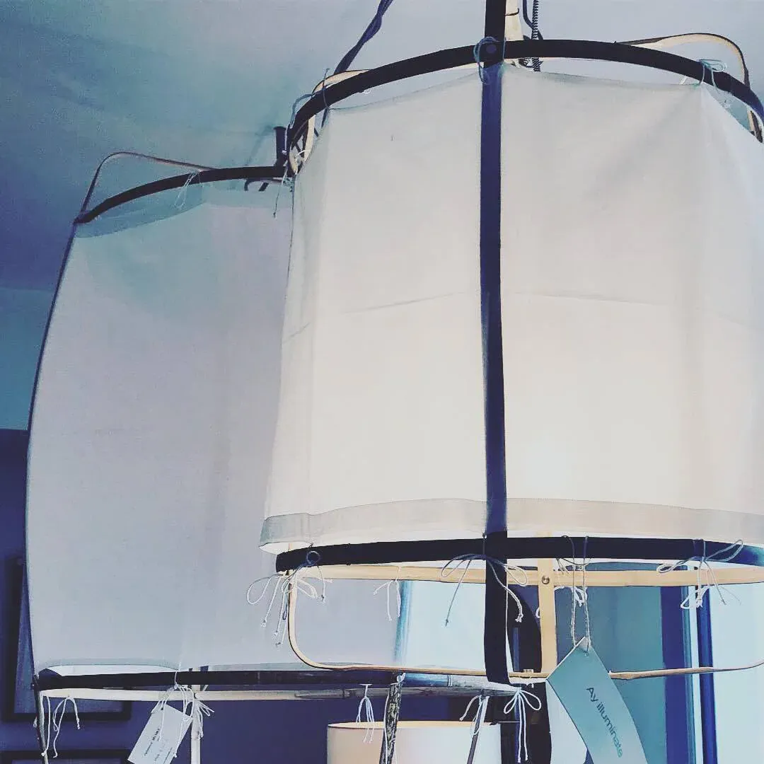 Ozawa Modern Cottage Fabric Pendant Light Shades Living Dining Room Bedroom