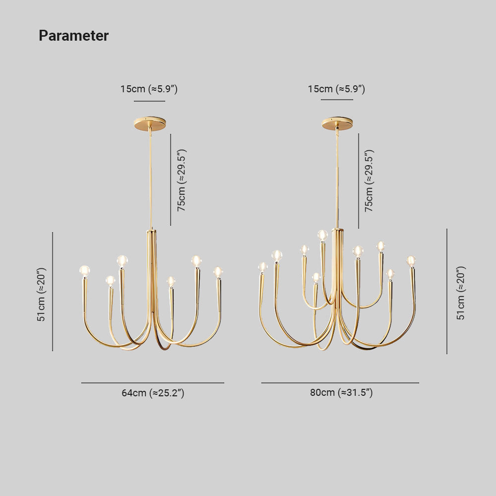 Hailie Moderne Design LED Hanglampen Goud Metaal Woonkamer Keuken