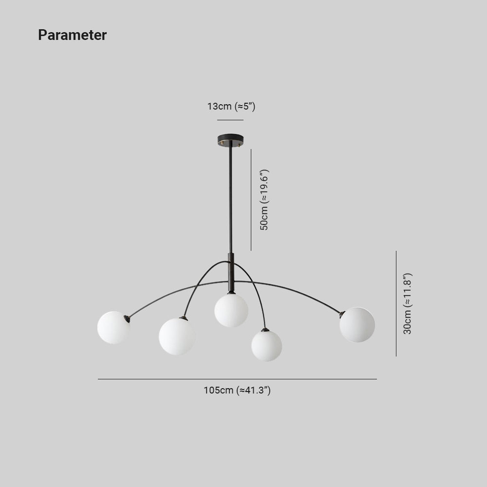 Valentina Moderne Hanglamp Zwart/Gouden Metaal Woonkamer Slaapkamer
