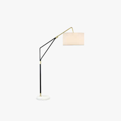 Eryn Moderne Ronde Vloerlamp Wit Metaal/Kunststof Woonkamer