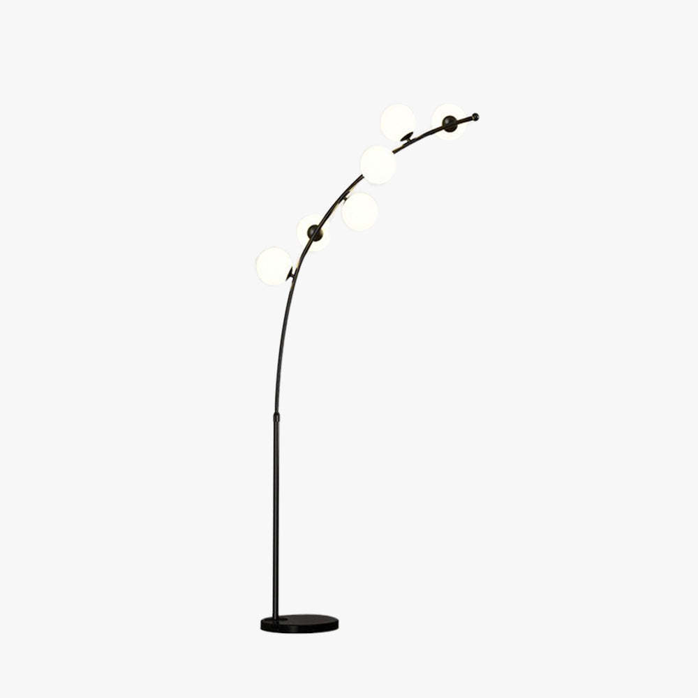 Valentina Moderne Boog Multi Head Bellen Vloerlamp Zwart/Goud Slaapkamer/Woonkamer