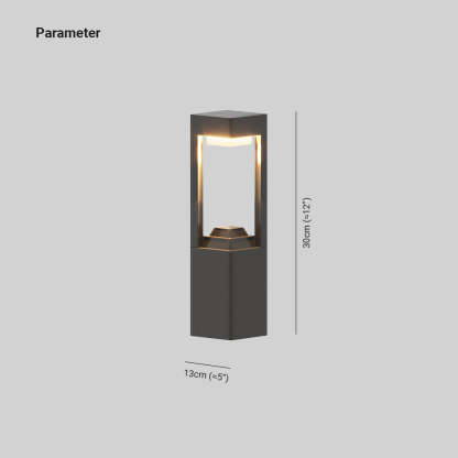 Pena Moderne LED Loom Buitenlamp Zonne Metaal/Acryl Zwart Tuin/Stoeprand/Balkon