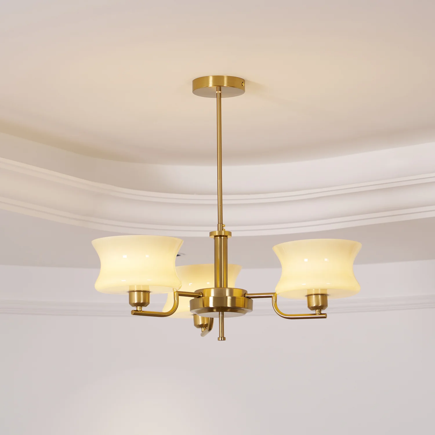 Valentina Vintage Metal Glass Pendant Light Bedroom Living Room