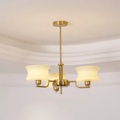 Valentina Vintage Metal Glass Pendant Light Bedroom Living Room