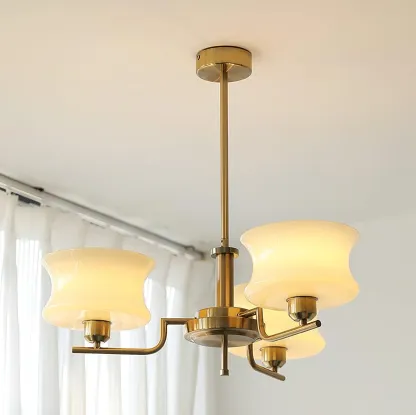 Valentina Vintage Metal Glass Pendant Light Bedroom Living Room