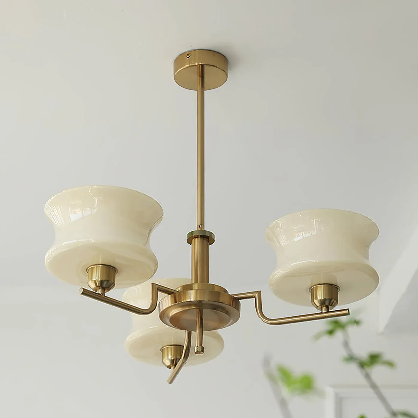 Vintage Metal Glass Pendant Light Bedroom Living Room | Las Sola