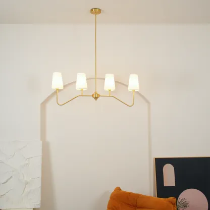 Alessio Vintage Klassiek Metaal Stof Hanglampen Lampenkap Woonkamer Eetkamer