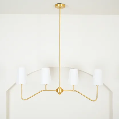 Alessio Vintage Klassiek Metaal Stof Hanglampen Lampenkap Woonkamer Eetkamer