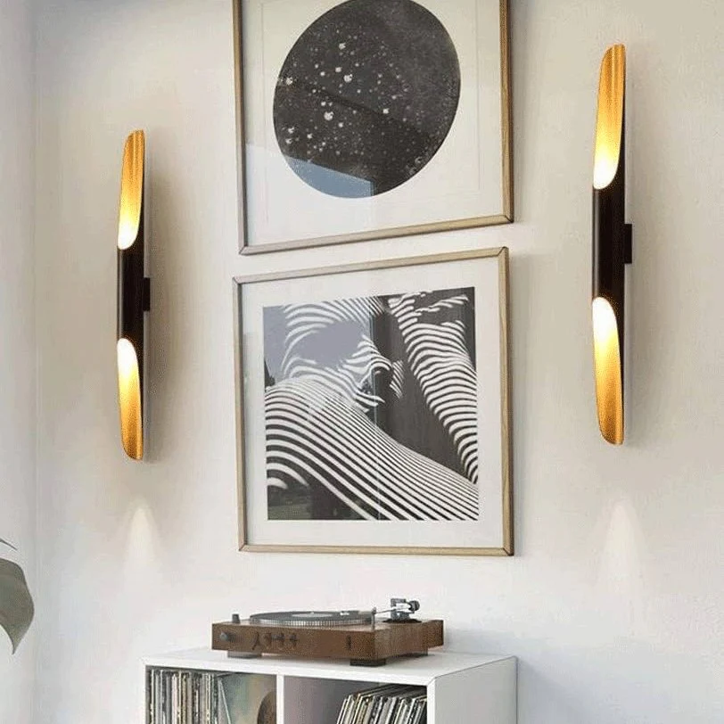 Orr Modern Minimalism Long Metal Wall Light Living Room Bedroom Hallway