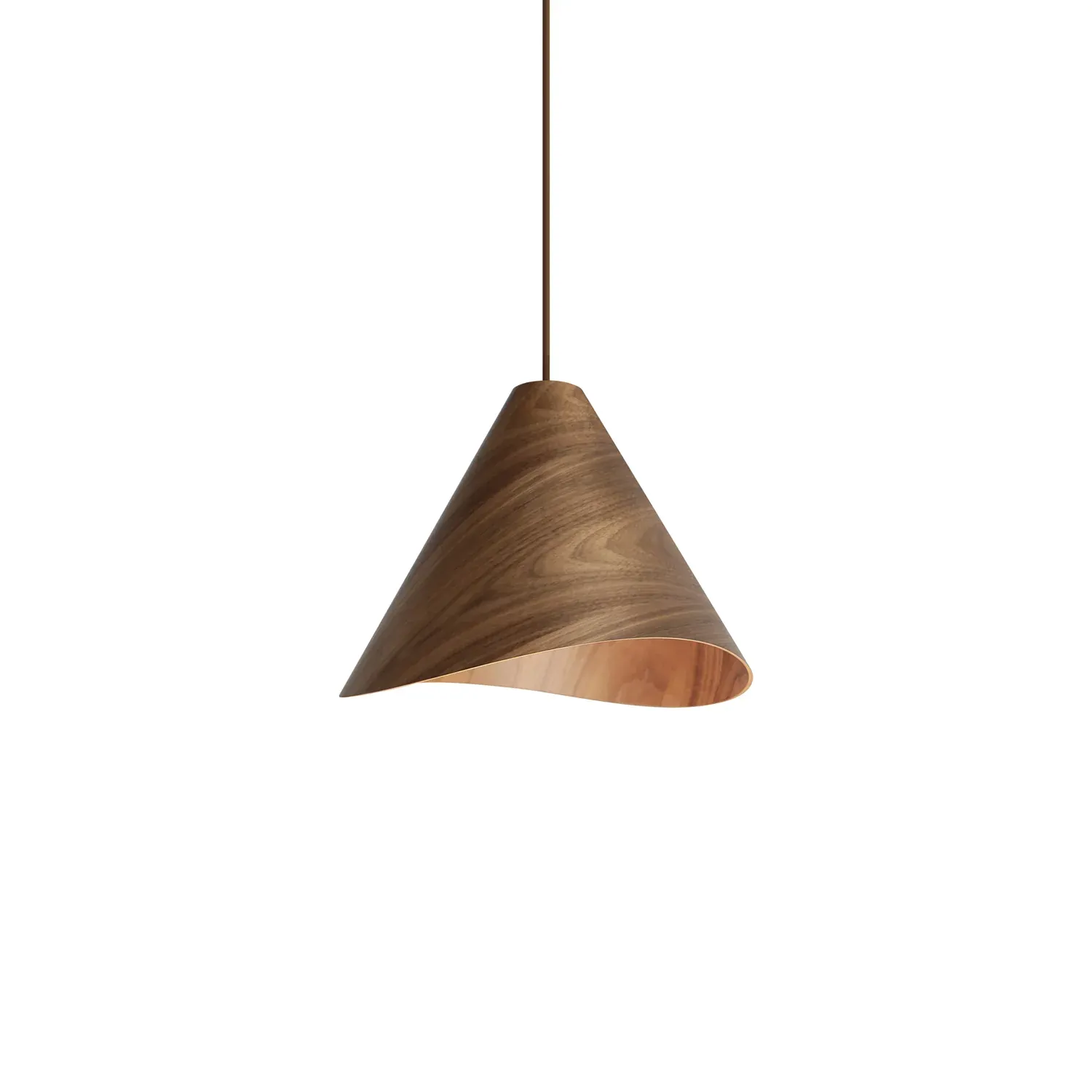 Muto Modern Conica Wood Pendant Light Dining Room Kitchen Island