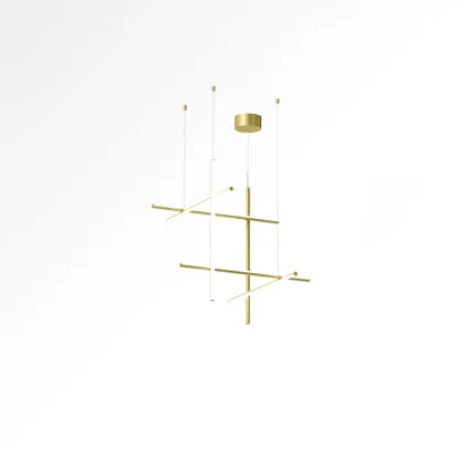 Valentina Minimalism Metal Gold Black Pendant Light Bedroom Living Room
