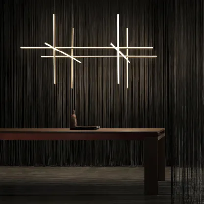Valentina Minimalism Metal Gold Black Pendant Light Bedroom Living Room