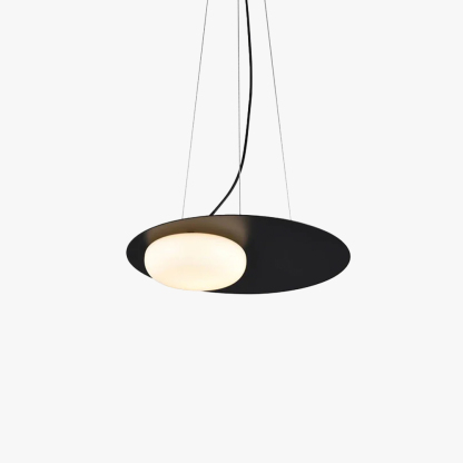 Hailie Modern Round Metal Acrylic Pendant Light Bedroom Dining Room