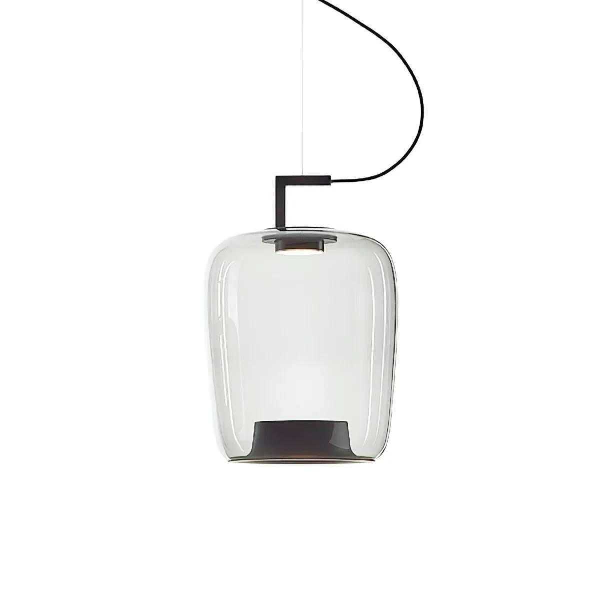 Hailie Modern Round Glass Pendant Light Dining Room Bedroom