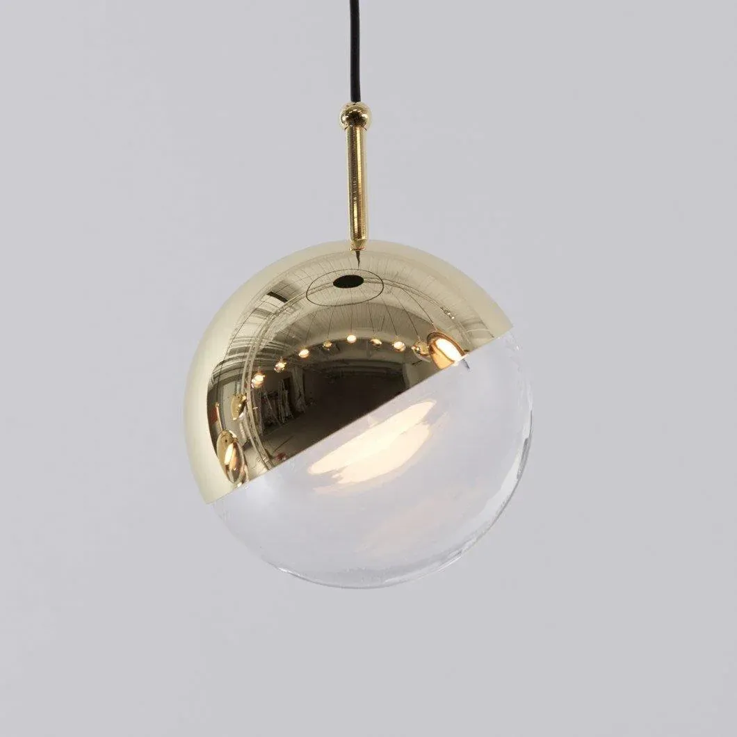 Hailie Modern Gold Metal Acrylic Pendant Light Bedroom Living Room