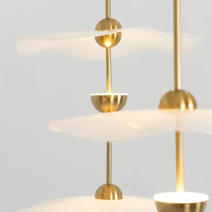 Carins Modern Gold Metal Acrylic Pendant Light Bedroom Living Room