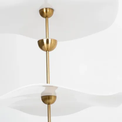 Carins Modern Gold Metal Acrylic Pendant Light Bedroom Living Room