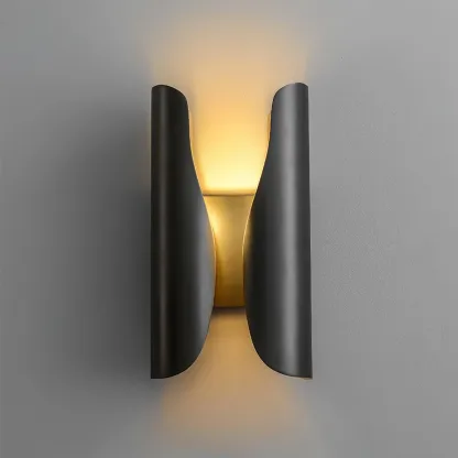 Orr Industrial Brass Metal Wall Lamp Dining Room Bedroom Living Room