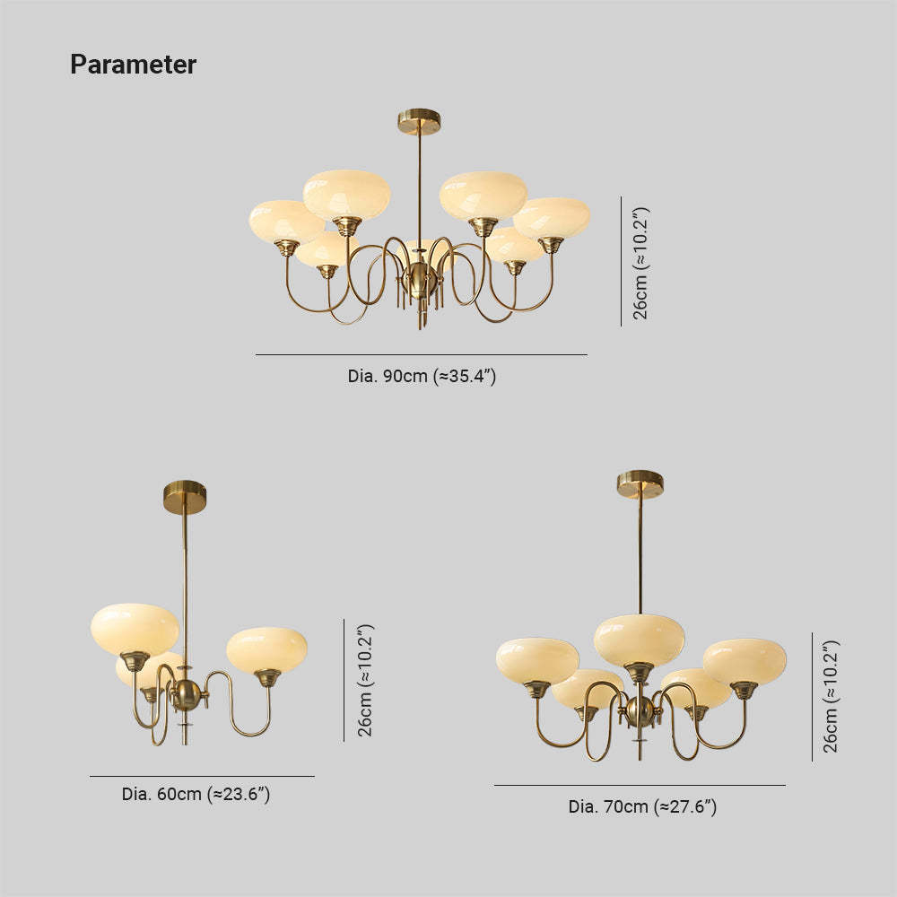 Nielsen Vintage LED Metaal Glas Hanglampen Woonkamer