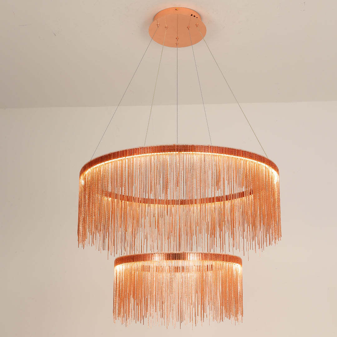 Marilyn Design Grote LED Hanglamp Zwart Wit Gouden Metaal Woonkamer