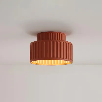 Hailie Modern Beige White Orange Green Ceiling Lamp Bedroom  Dining Room