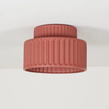 Hailie Modern Beige White Orange Green Ceiling Lamp Bedroom  Dining Room