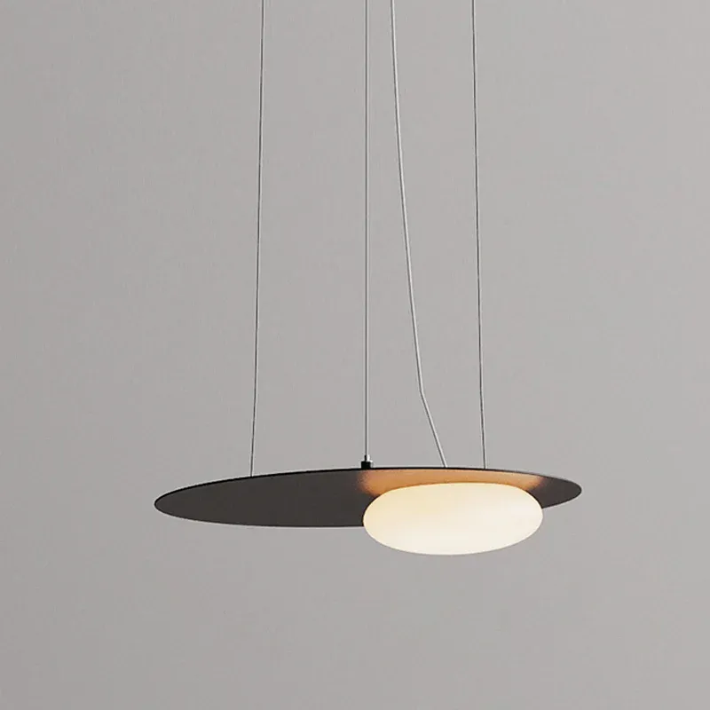 Hailie Modern Round Metal Acrylic Pendant Light Bedroom Dining Room