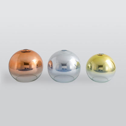 Levy Modern Sferisch Hanglampen Goud Zilver Glass Woonkamer