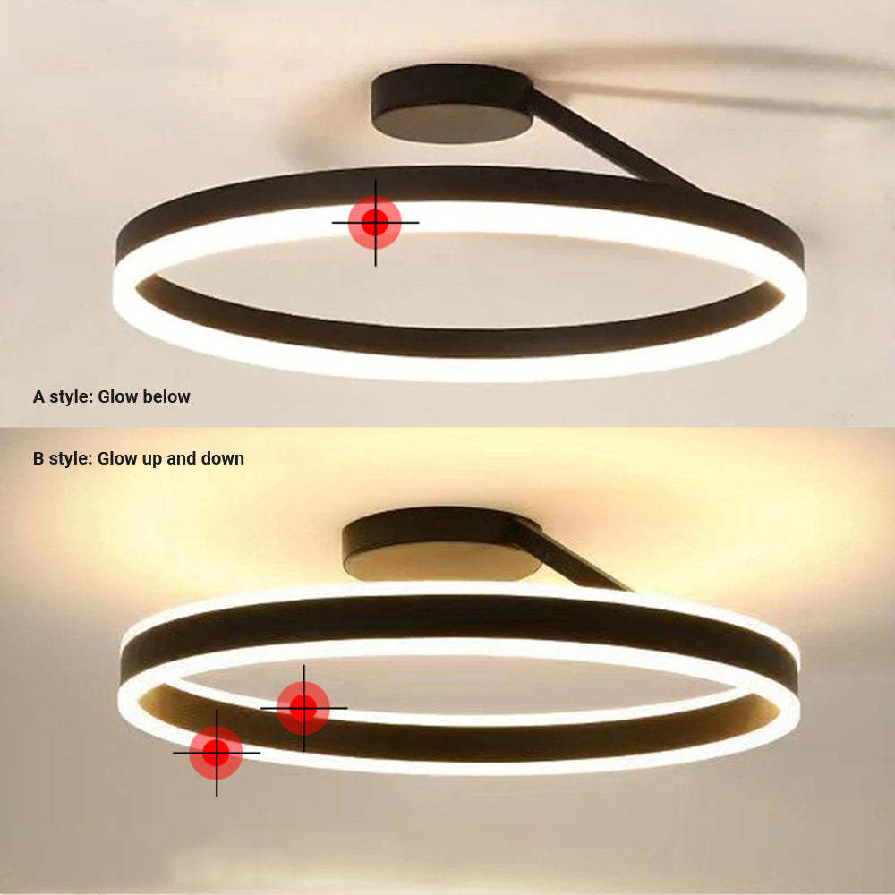 Arisha Moderne Design Gouden LEDPlafondlampen Wit Zwart Metaal