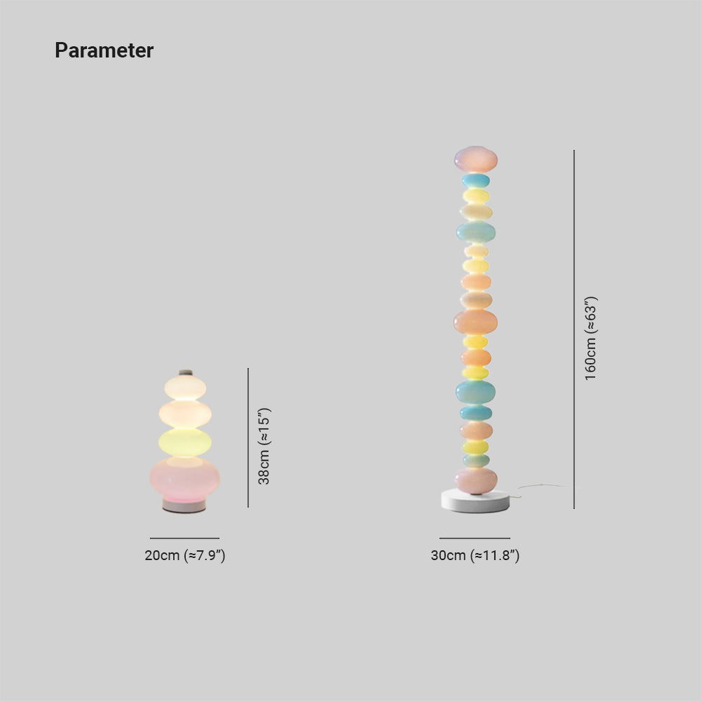 Morandi Moderne Design LED Rainbow Candy Unieke Glas Vloerlamp Metaal/Glas Slaapkamer/Woonkamer