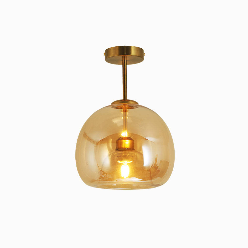 Sanna Moderne Ronde LED Plafondlamp Goud/Zwart Metaal/Glas Slaap/Eet/Woonkamer