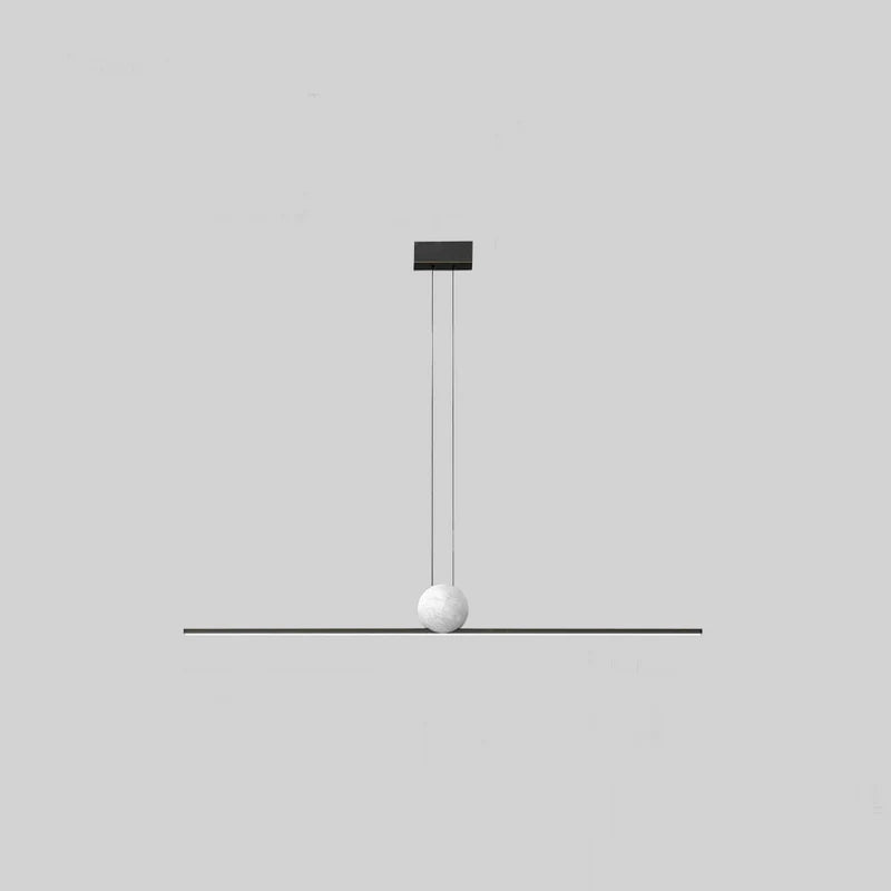 Edge Industriele LED Hanglamp Zwart/Goud Woonkamer Eettafel Metaal&Marmer&Acryl 35.4cm/47.2cm/59cm