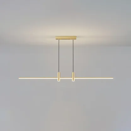 Edge Modern Unusual Long Metal Pendant Light Dining Living Room