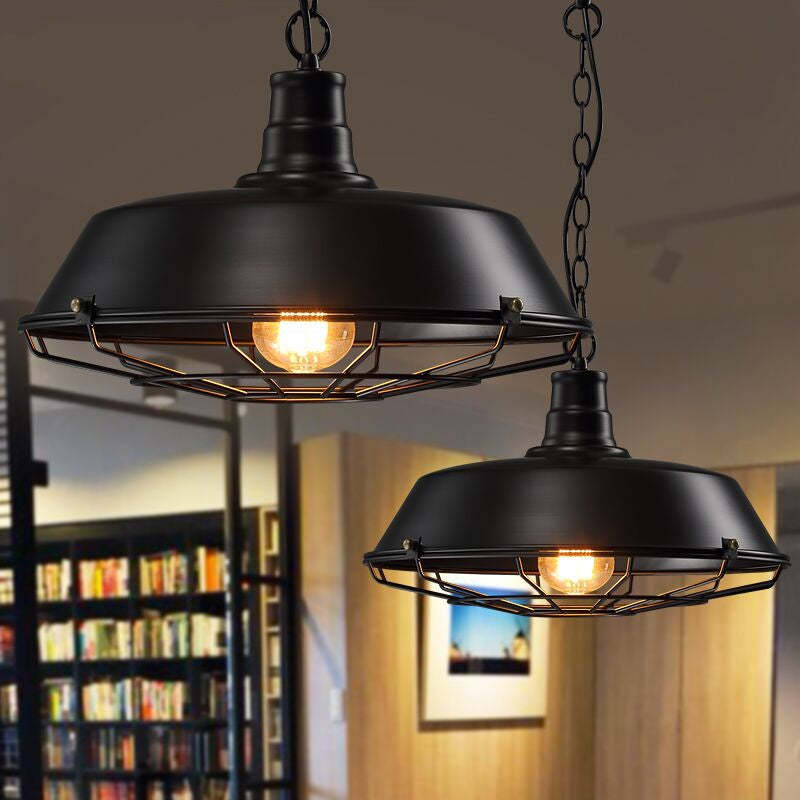 Alessio Rustieke Industriële Hanglamp Voor Zwart En Roest