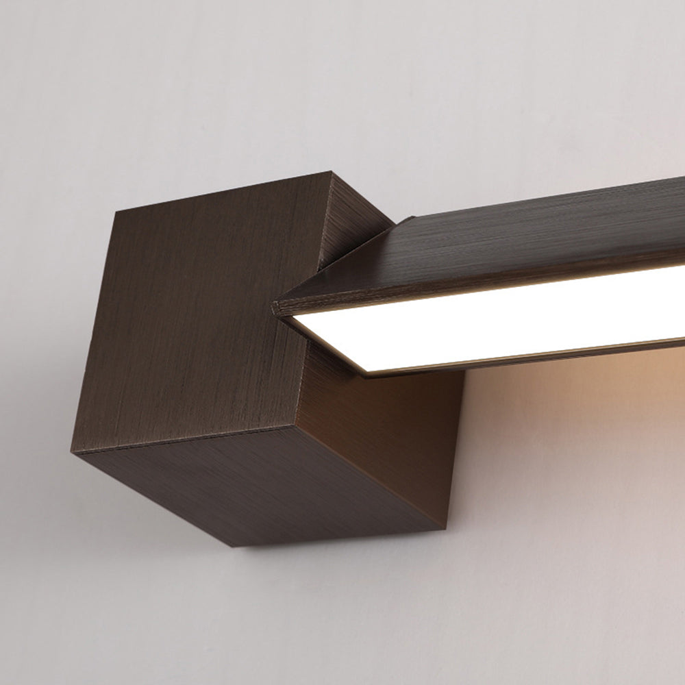 Edge Minimalistische Wandlamp Zwart Metaal/Glas Woonkamer