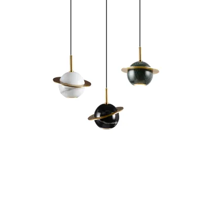 Valentina Modern Sphere Marble Pendant Light Bedroom Dining Room
