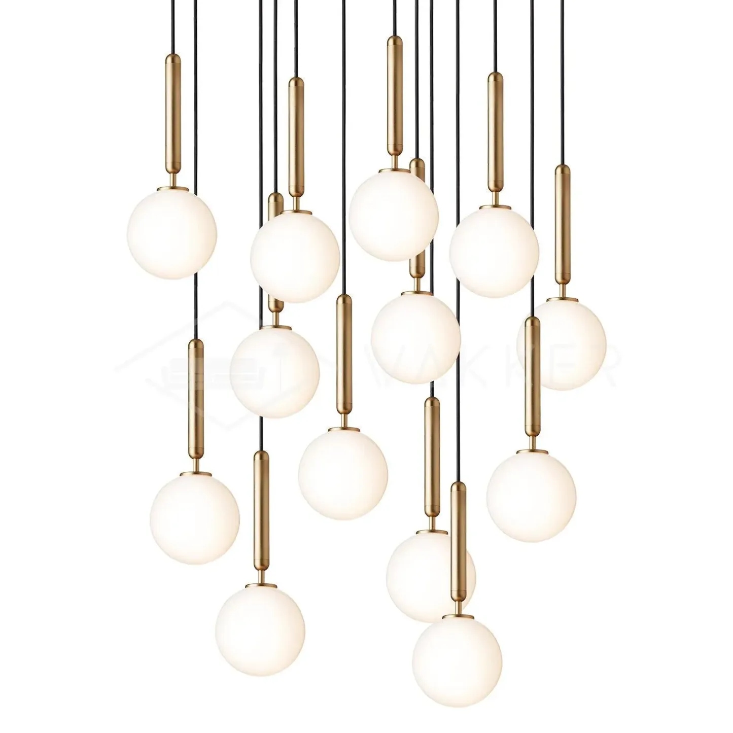 Hailie Minimalism Metal Glass Pendant Light Bedroom Living Room
