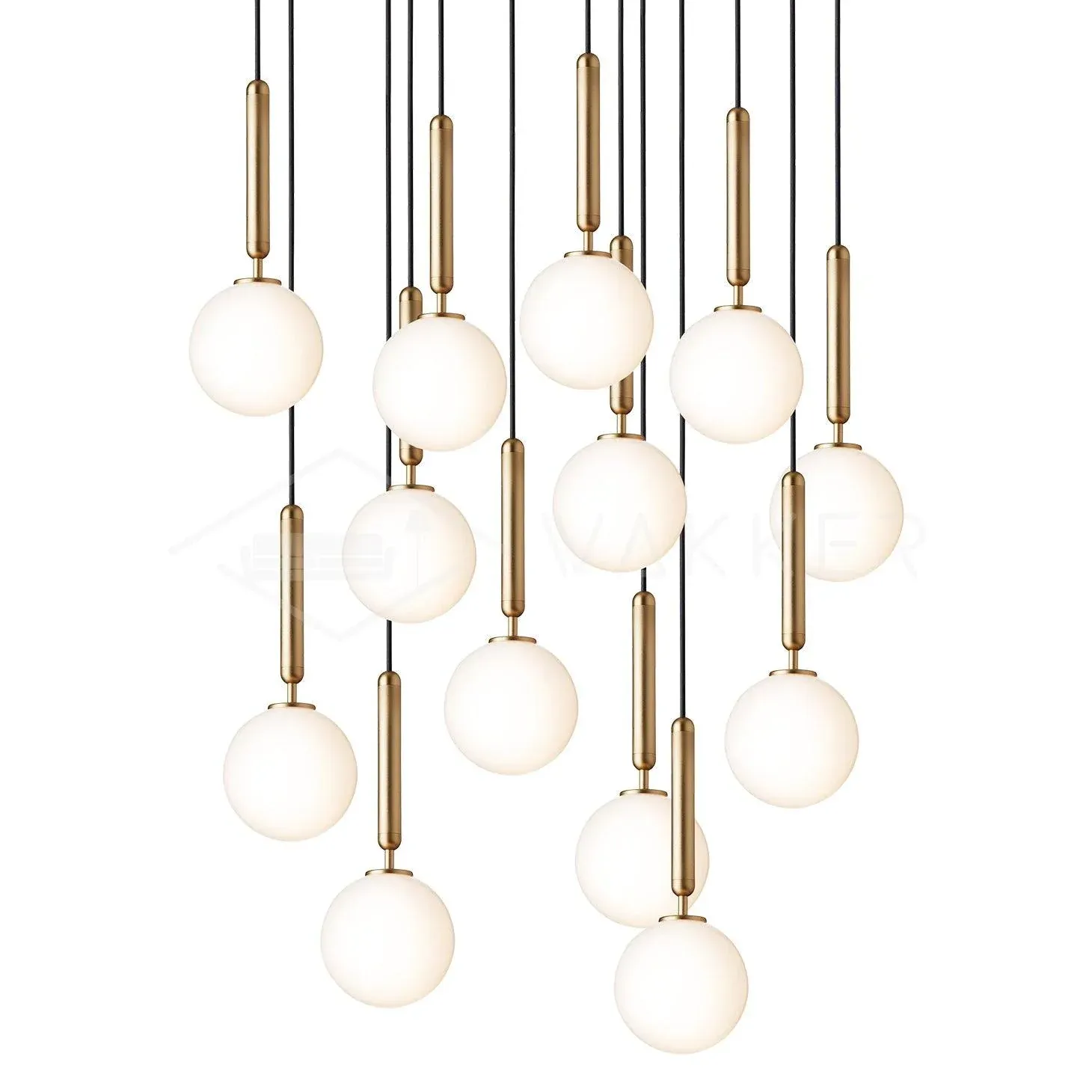 Hailie Minimalism Metal Glass Pendant Light Bedroom Living Room