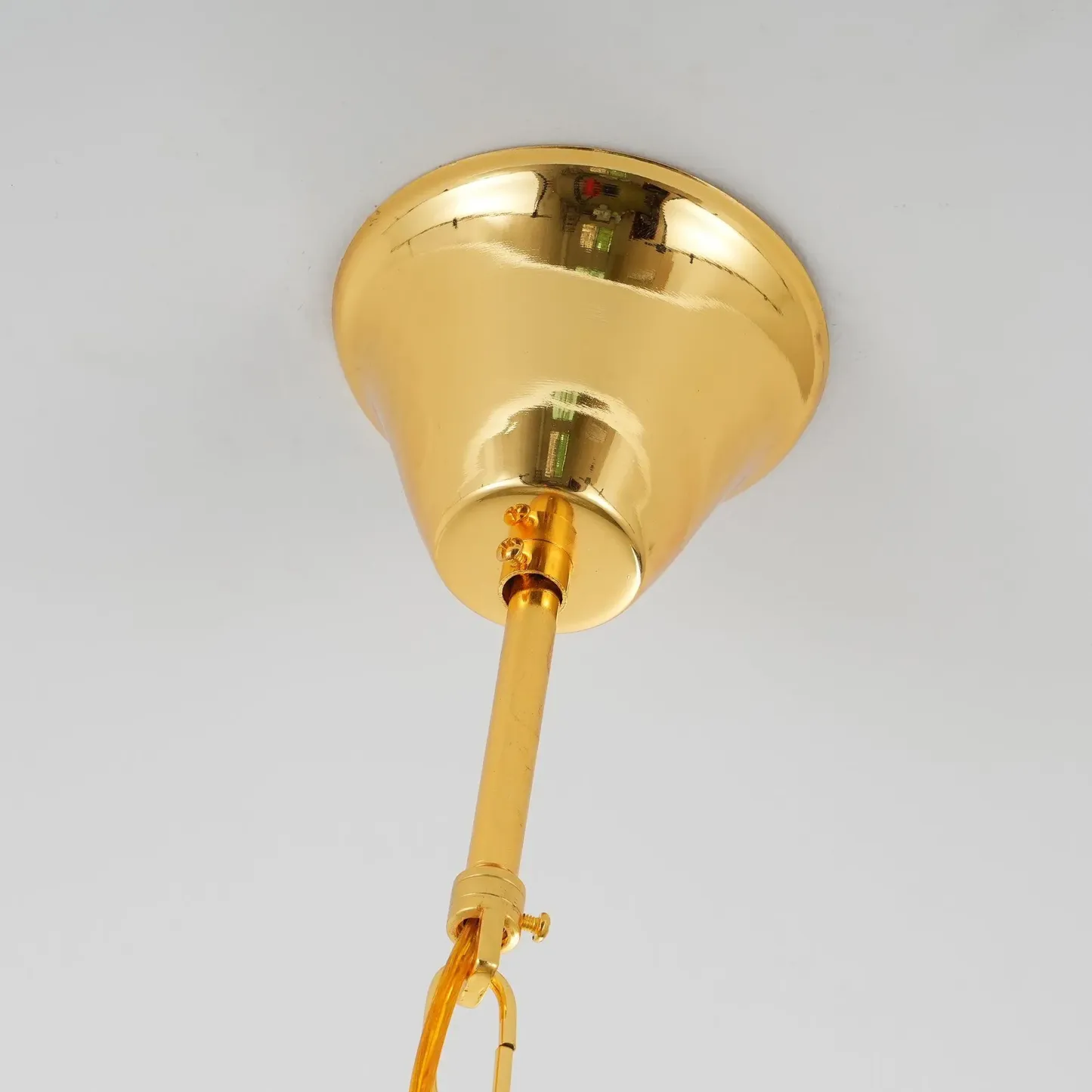 Marilyn Vintage Metal Glass Gold Clear Pendant Light Bedroom Living Room