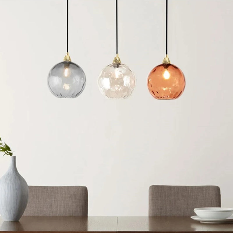 Hailie Design Grote Ronde LED Hanglampen Metaal Glas Eetkamer